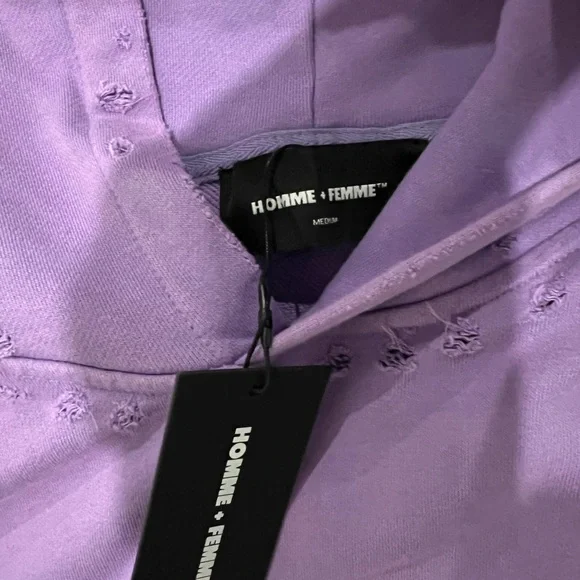 La Maison De Homme Femme Purple Hoodie